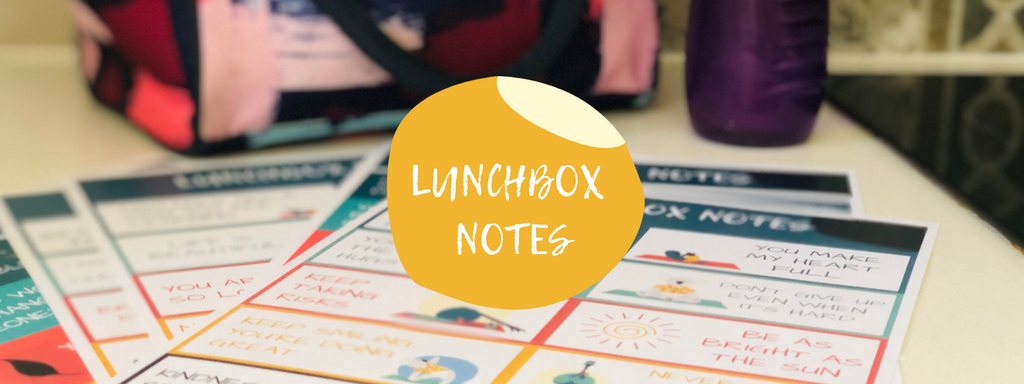 Free mindfulness lunchbox notes for kids