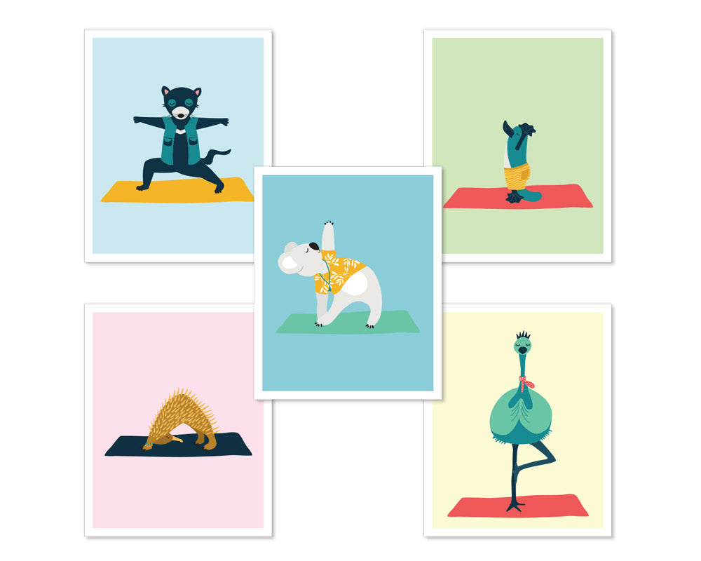 RGYM Characters only (Set of 5 Prints) - Digital